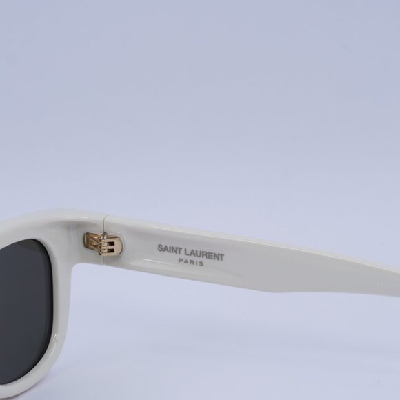 ?️ New Saint Laurent SL675 005 Sunglasses - Ivory Frame, Grey Lenses main image 4